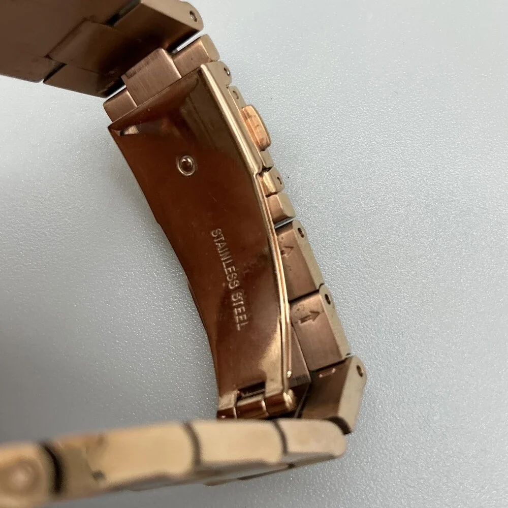 Michael Kors Portia Womens Watch 38mm Rose Gold Tone MK-3507 New Battery 6.25